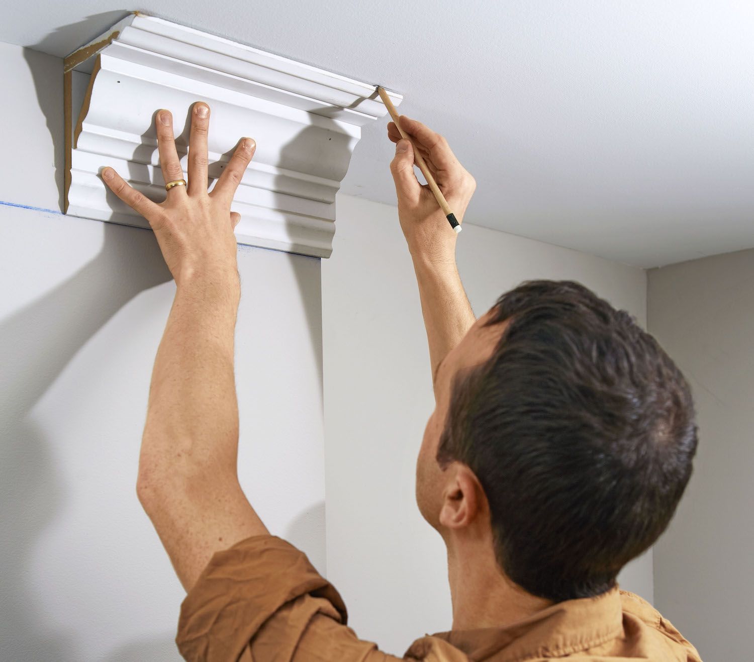 Ceiling molding installation