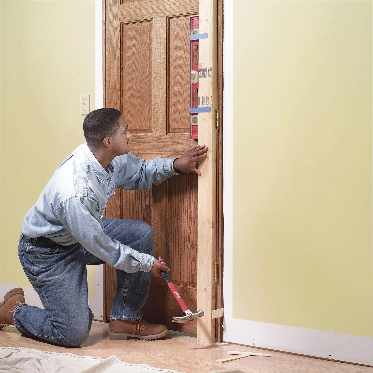 Interior door installation