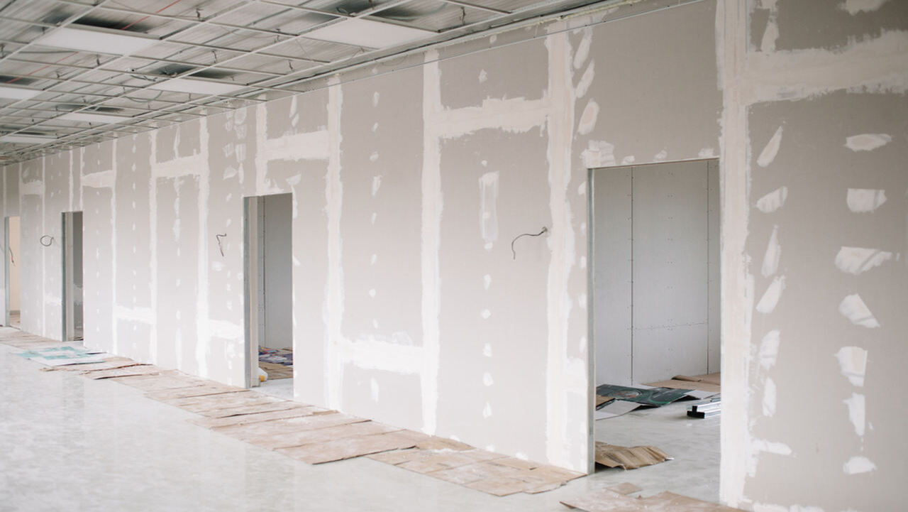Drywall partition installation