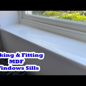 Window sill installation