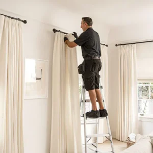 Curtain rod installation