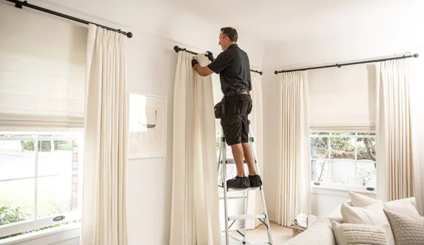 Curtain rod installation